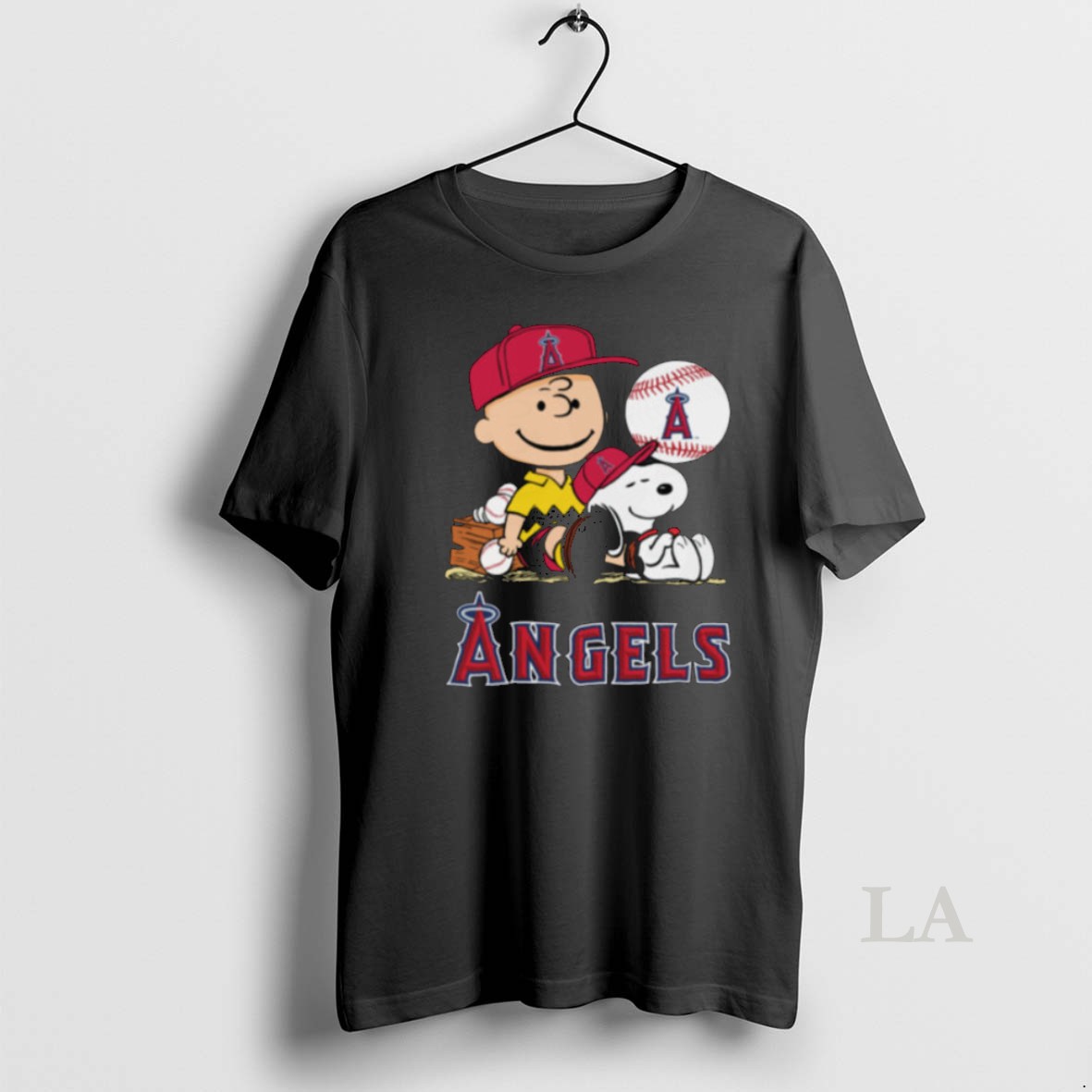 Original Los Angeles Angels Snoopy Charlie Brown Peanuts T 600x668 Shirt
