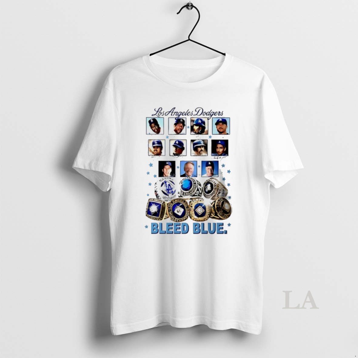Original Los Angeles Dodgers Bleed Blue Rings Shirt