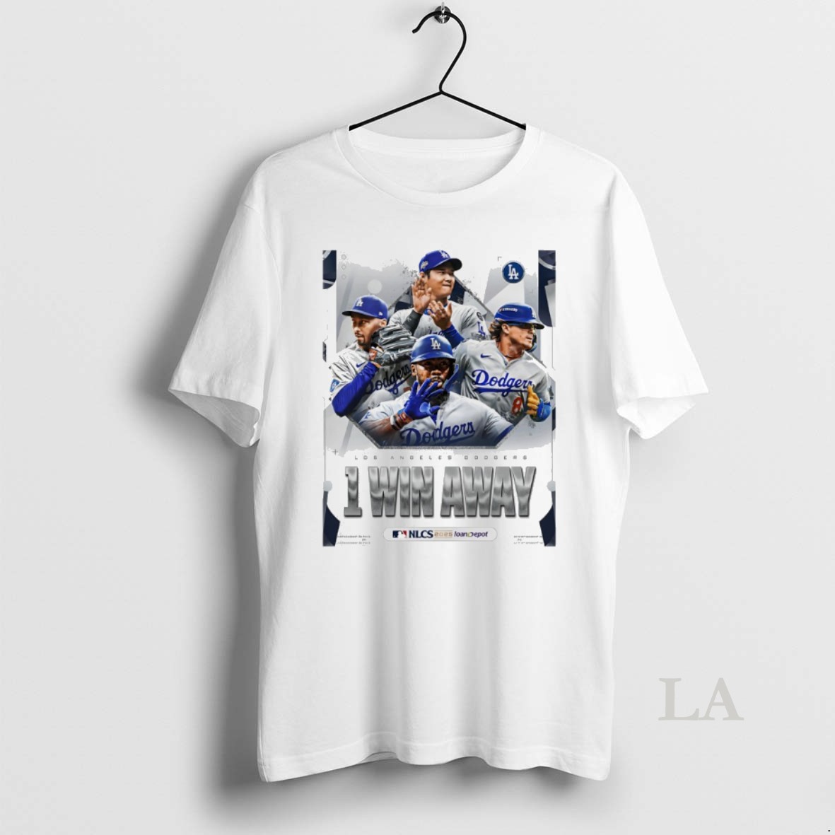 Original Los Angeles Dodgers One Win Away National League Shirt