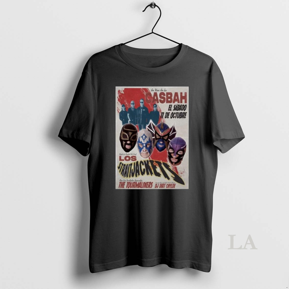 Original Los Straitjackets With The Tourmaliners October 11 2025 San Diego Event Long Sleve Shirt