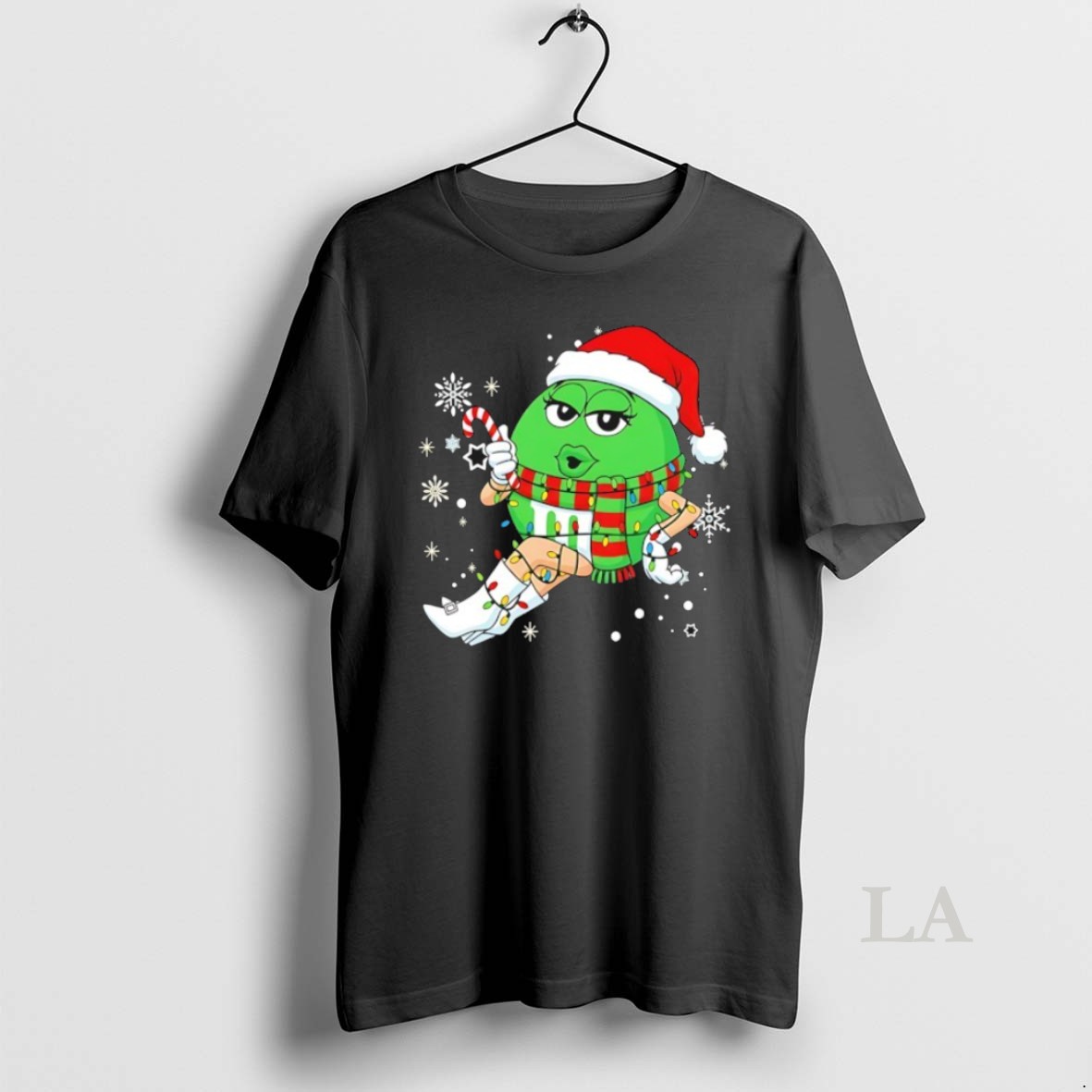 Original M And M Candies Green Merry Christmas Shirt