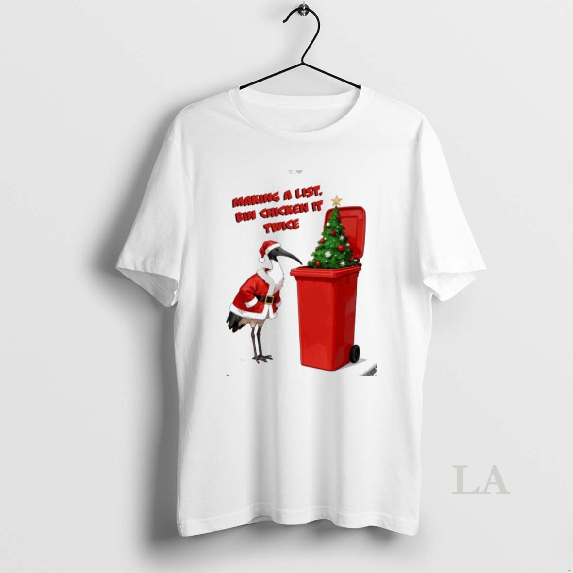 Original Making A List Bin Chicken It Twice Xmas Holiday Christmas Tree Shirt