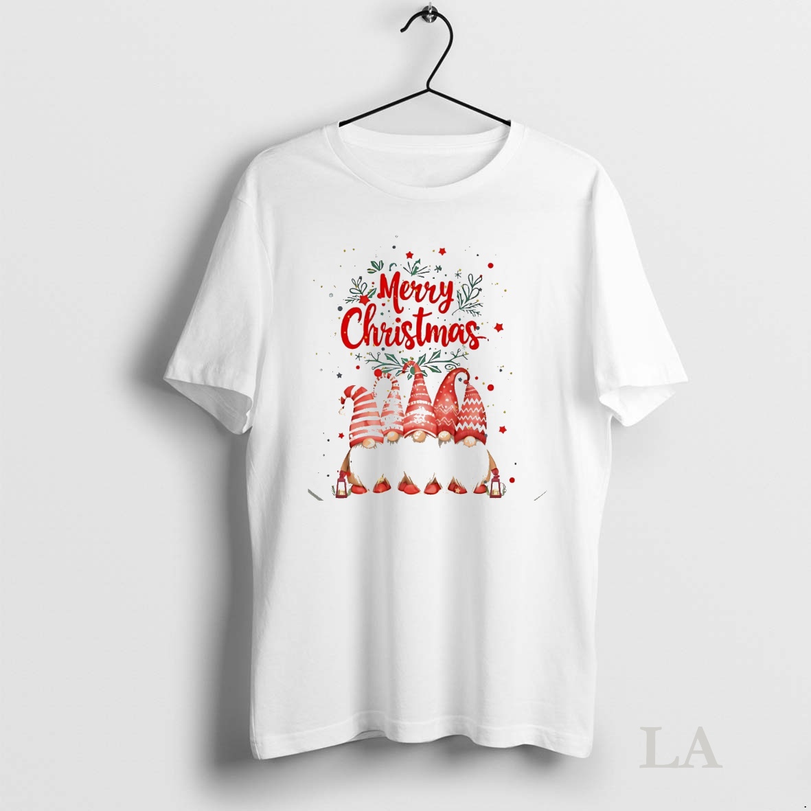 Original Merry Christmas Red Gnome Family Holiday Shirt