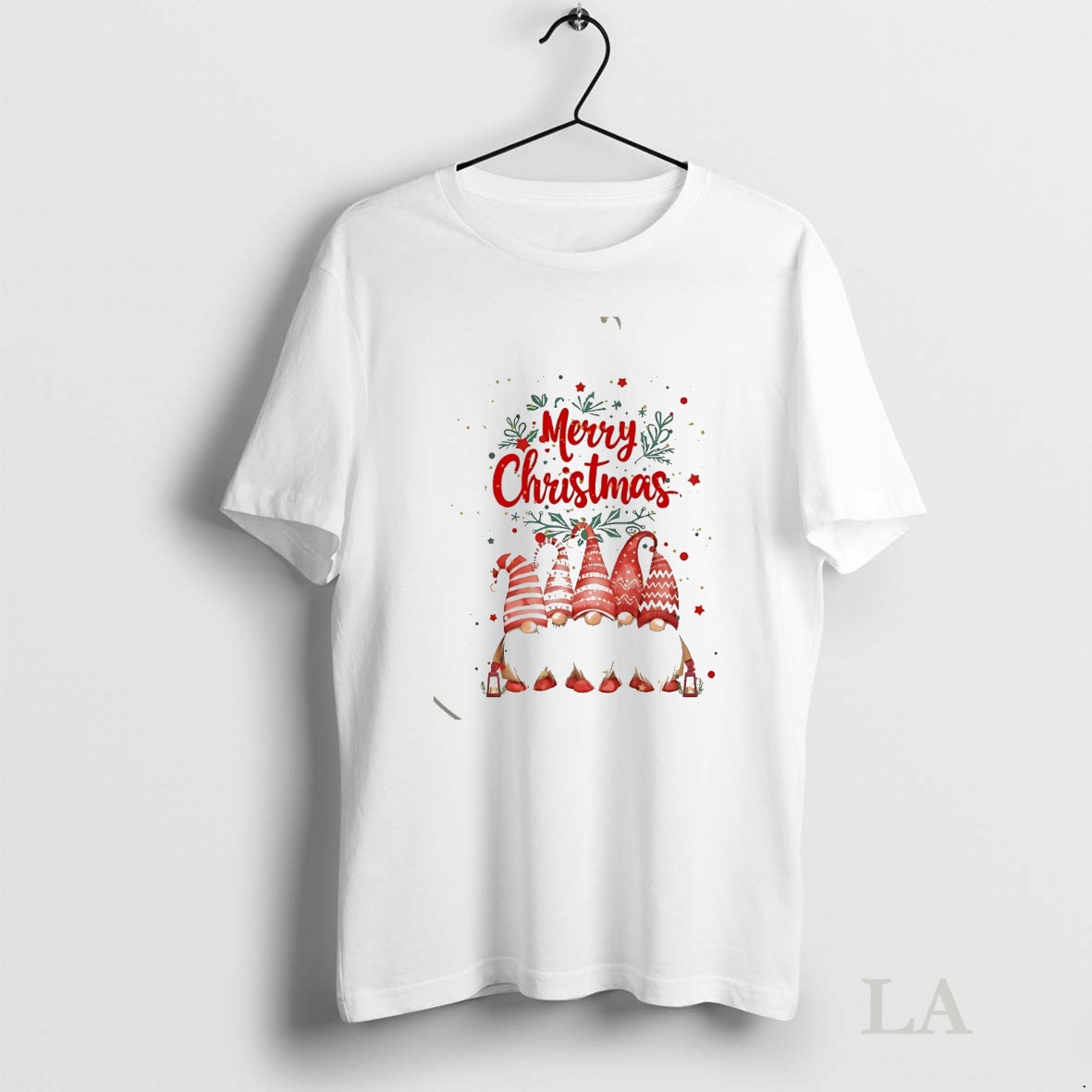 Original Merry Christmas Red Hat Gnomes Holiday Shirt