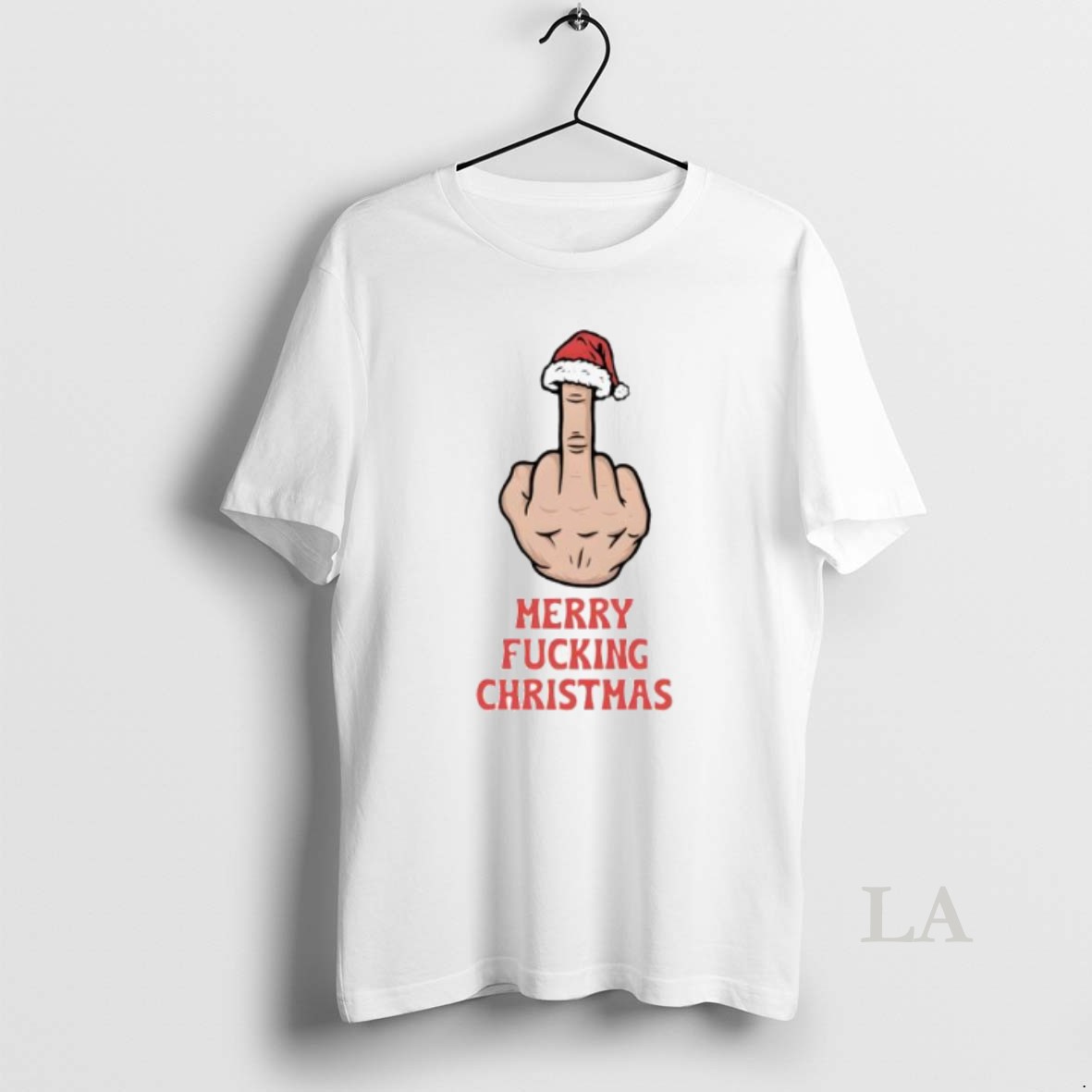 Original Merry Fucking Christmas Middle Finger Shirt