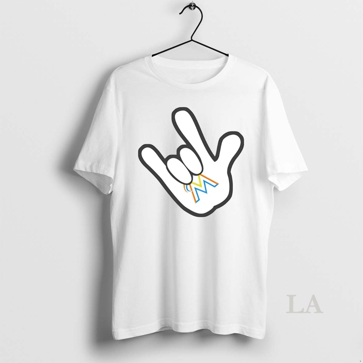 Original Miami Marlins Mickey Rock Hand Shirt
