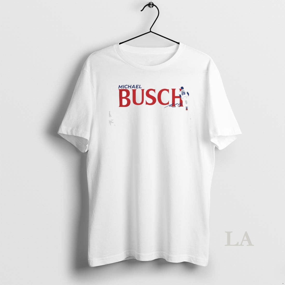 Original Michael Busch 29 Chicago Cubs Baseball Signature Shirt