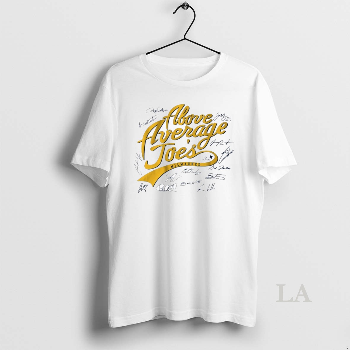 Original Milwaukee Brewers Baseball Mlb The Above Average Joes Signatures Shirt