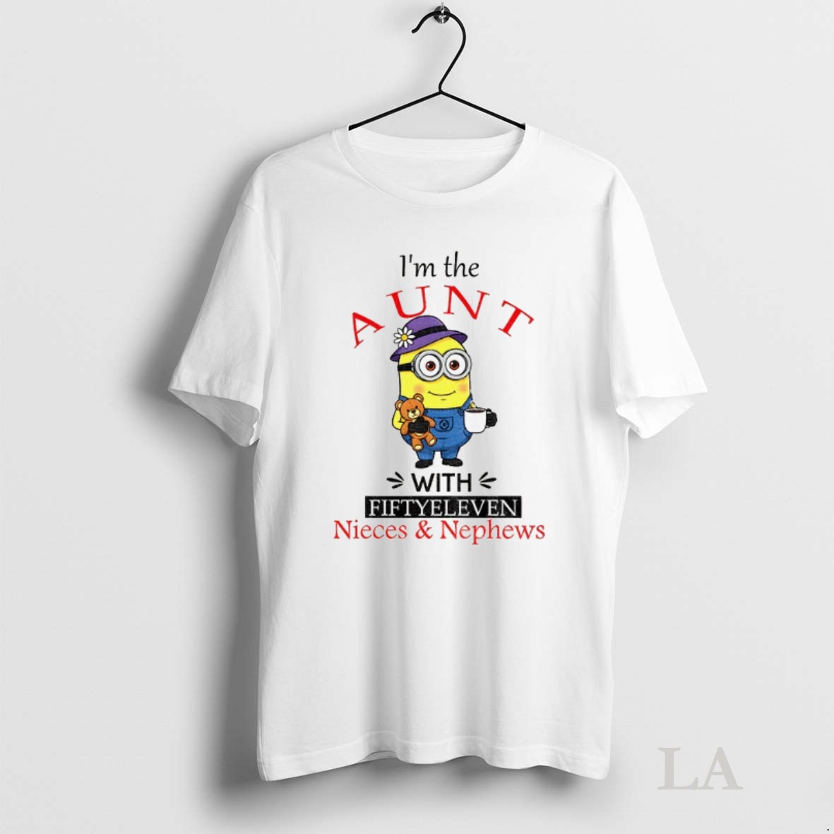 Original Minion Im The Aunt With Fifty Eleven Nieces And Nephews Shirt