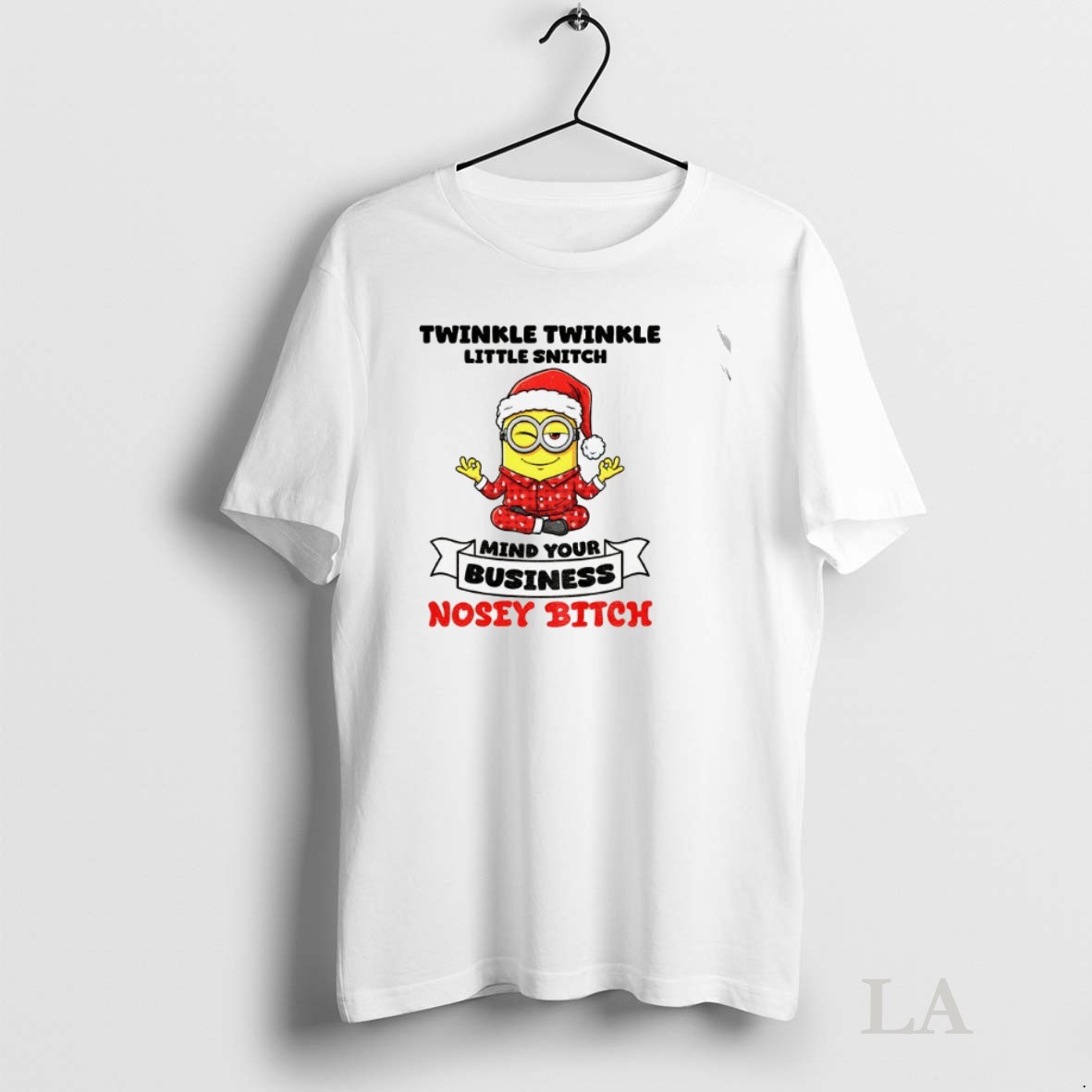Original Minion Twinkle Twinkle Little Snitch Mind Your Business Nosey Bitch Christmas Shirt