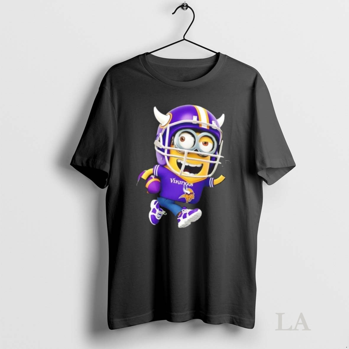 Original Minions Is Holding A Ball And Smiling At Minnesota Vikings Fans Shirt