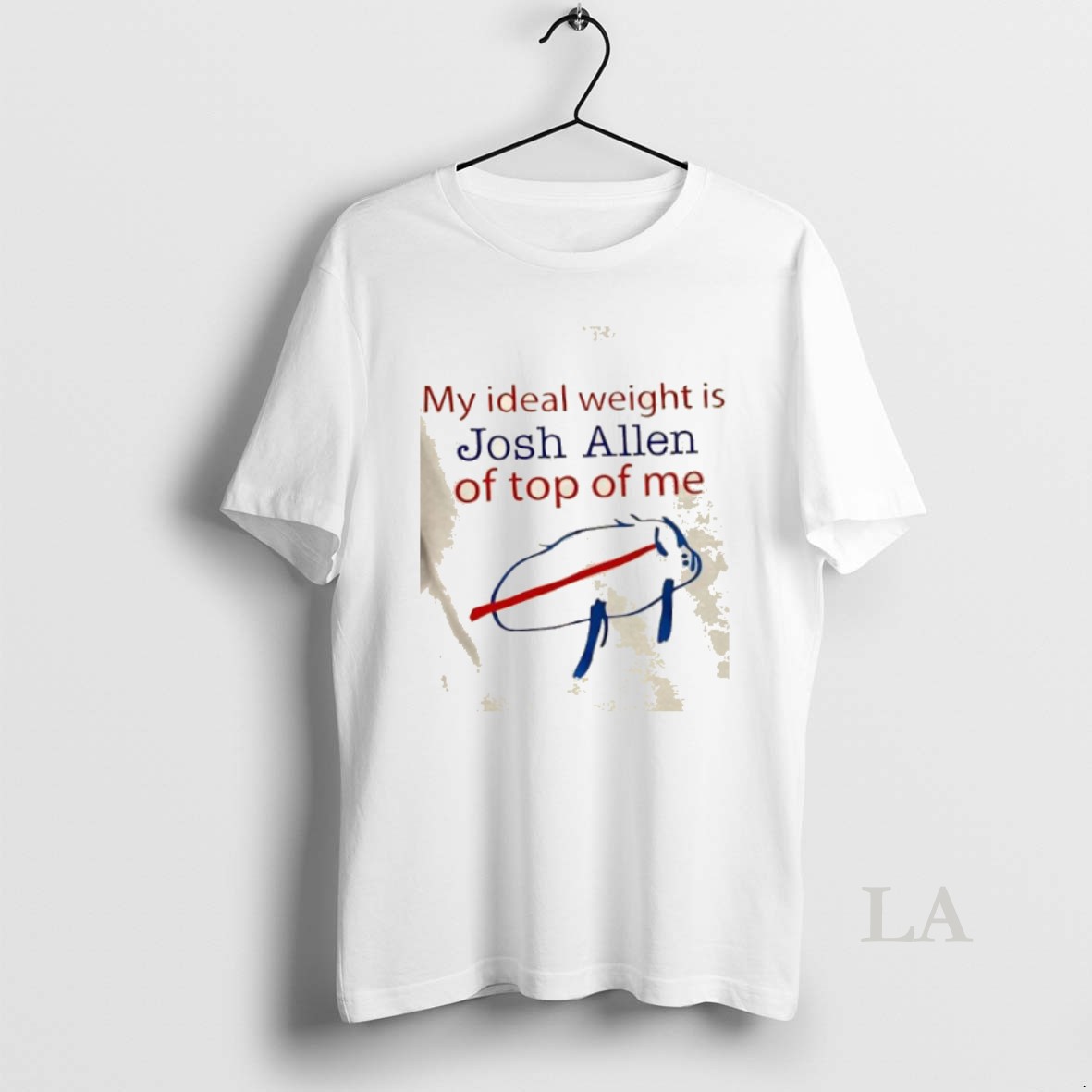 Original My Ideal Weight Is Josh Allen On Top Of Me Buffalo Bills Football Shirt