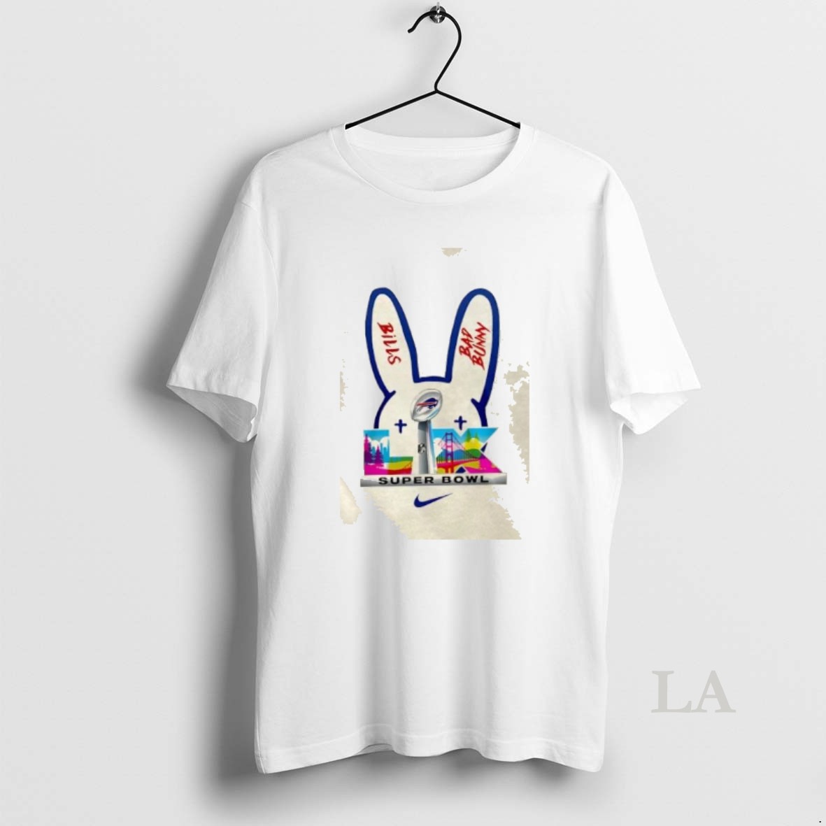 Original Nfl Buffalo Bills X Bad Bunny Super Bowl Halftime Show 2 Sided Shirt
