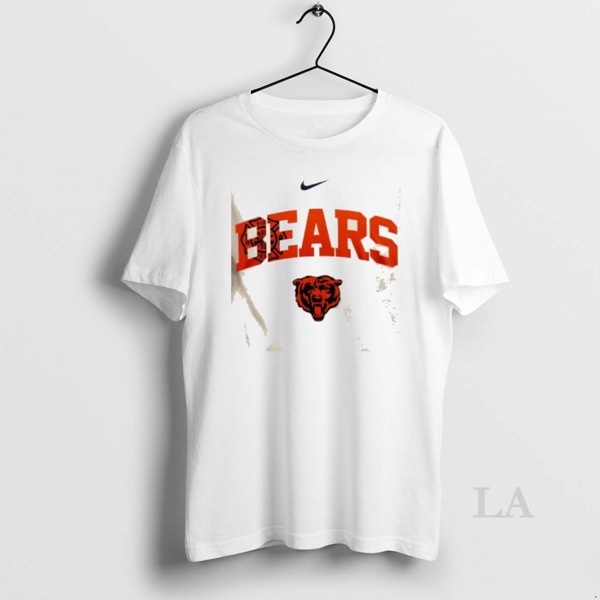 Original Nfl Chicago Bears Fire Dept First In Last Out 2 Sided Shirt