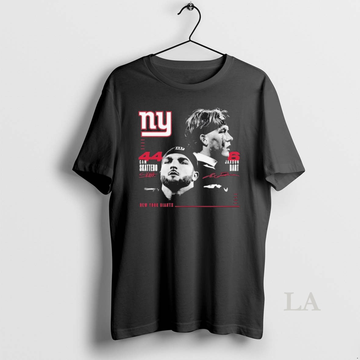 Original Ny Giants Cam Skattebo And Jaxson Dart Player Signatures Shirt