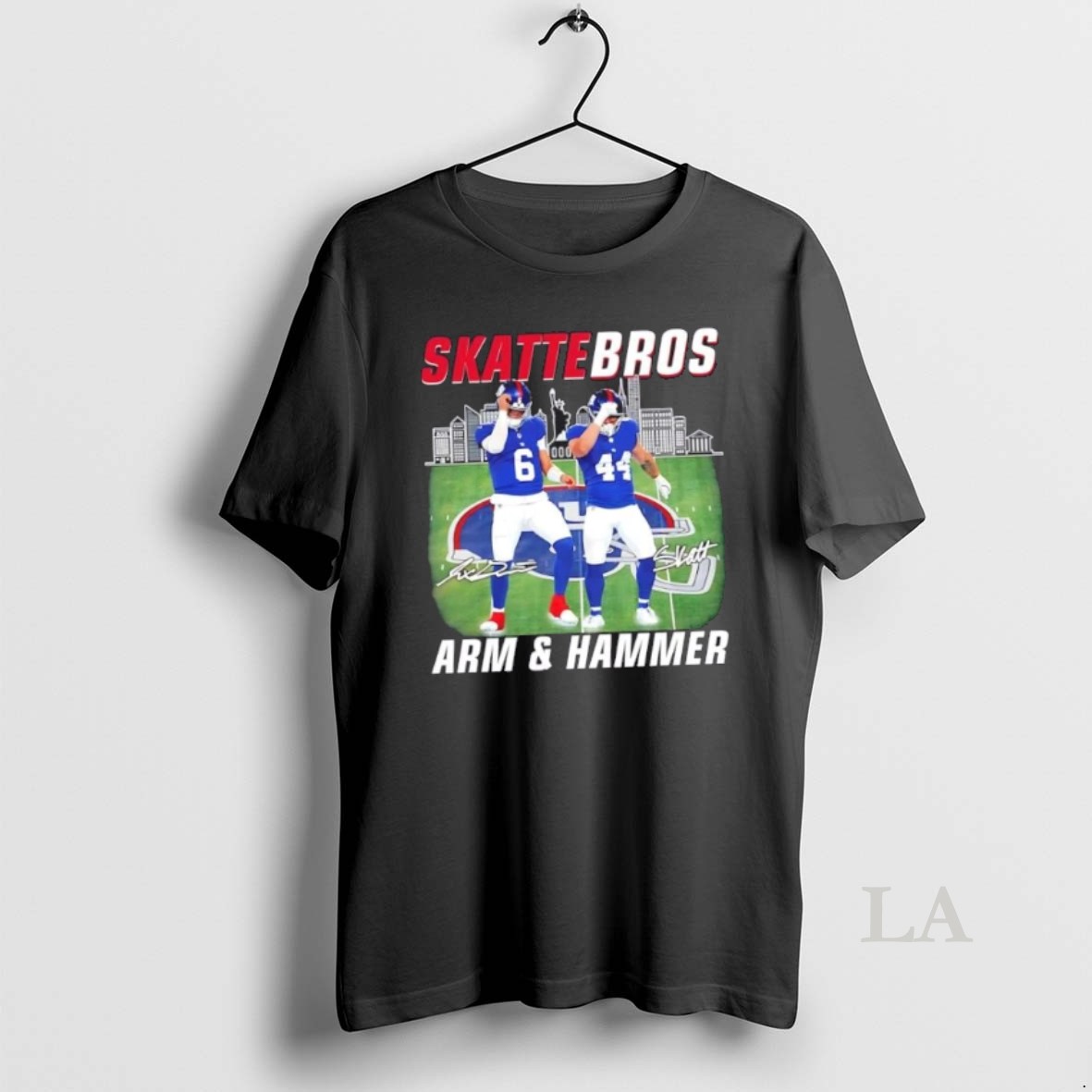 Original New York Giants Jaxson Dart X Cam Skattebo Skattebros Arm And Hammer Signatures Shirt