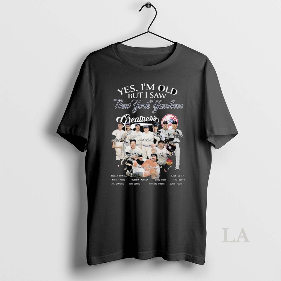 Original New York Yankees Yes Im Old But I Saw Greatness 2025 Postseason Signatures Long Sleve Shirt