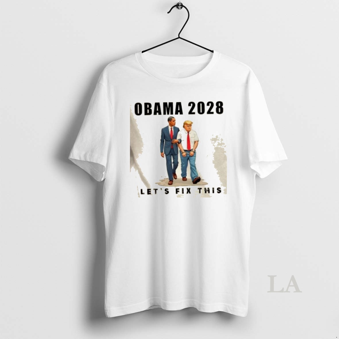 Original Obama 2028 Lets Fix This Trump Jail Shirt