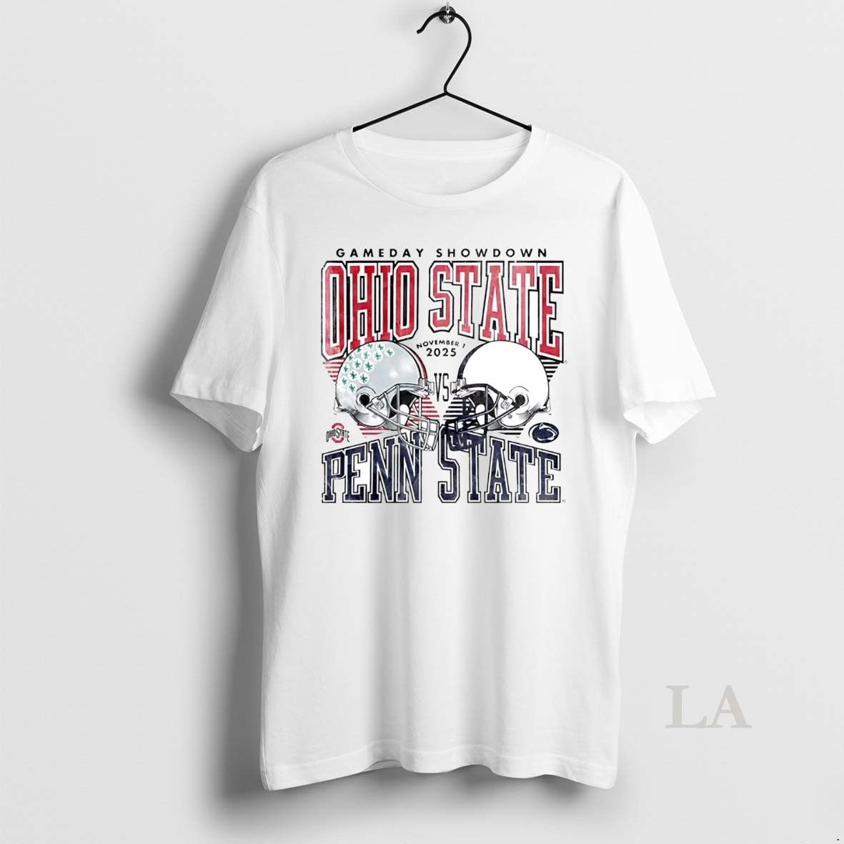 Original Ohio State Buckeyes Vs Penn State Nittany Lions Gameday Showdown Helmet Shirt
