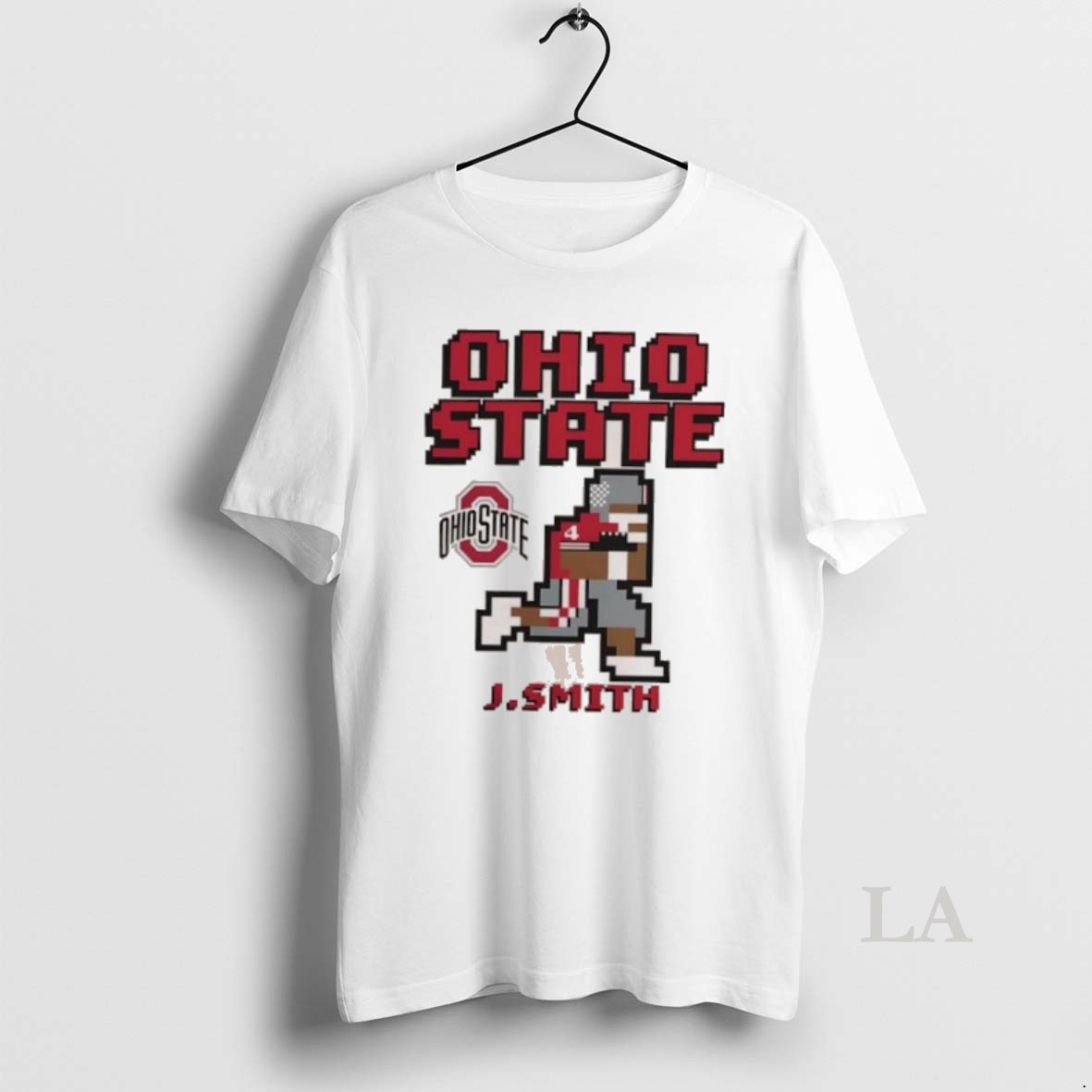 Original Ohio State Jeremiah Smith No 4 Retro Baller Buckeyes Football Shirt