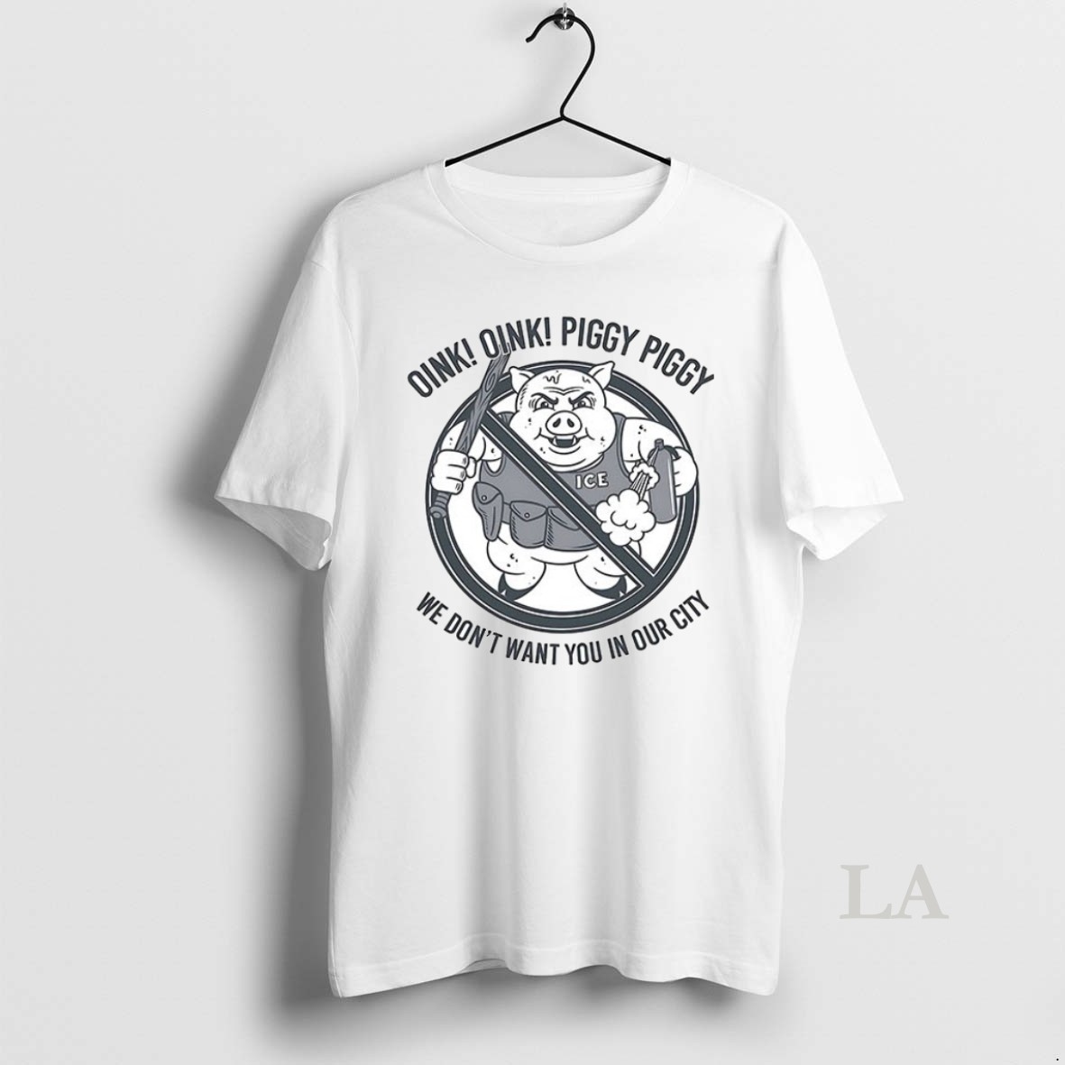 Original Oink Oink Piggy Piggy We Dont Want You In Our City Ceramic Ceramic And Classic Dad Cap Shirt