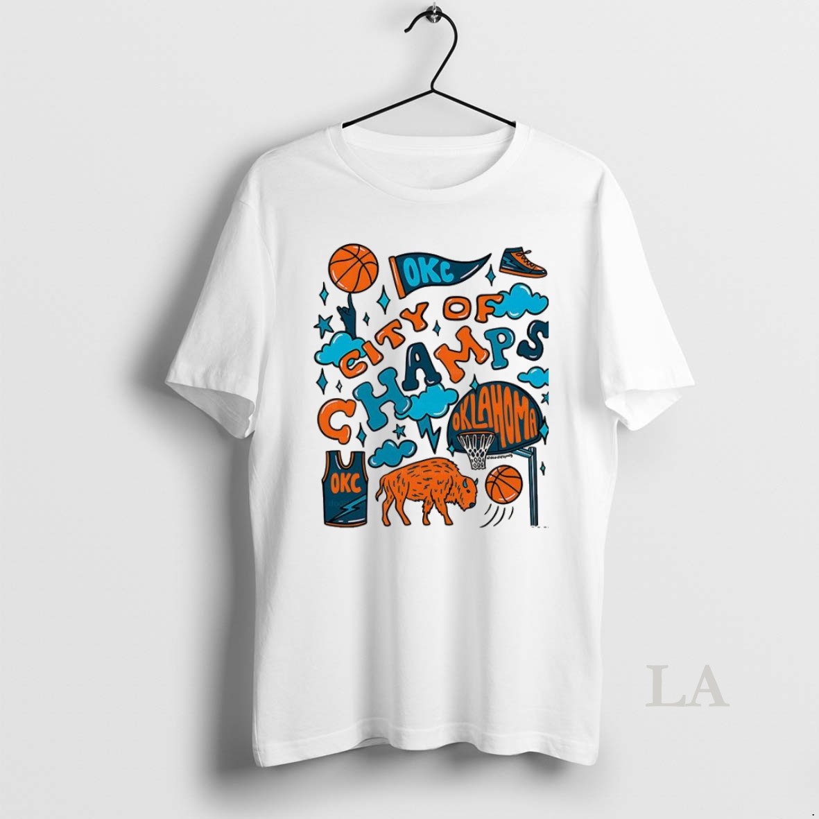 Original Oklahoma City Thunder Basketball City Of Champs Graphic Shirt