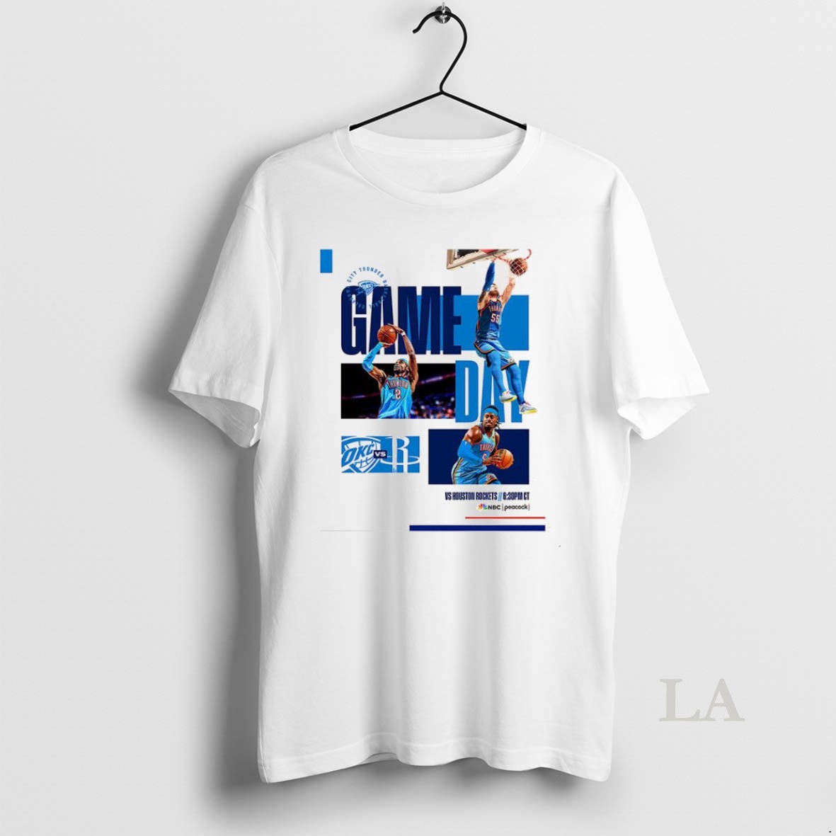 Original Oklahoma City Thunder Vs Houston Rockets Nba 2025 Game Day Shirt
