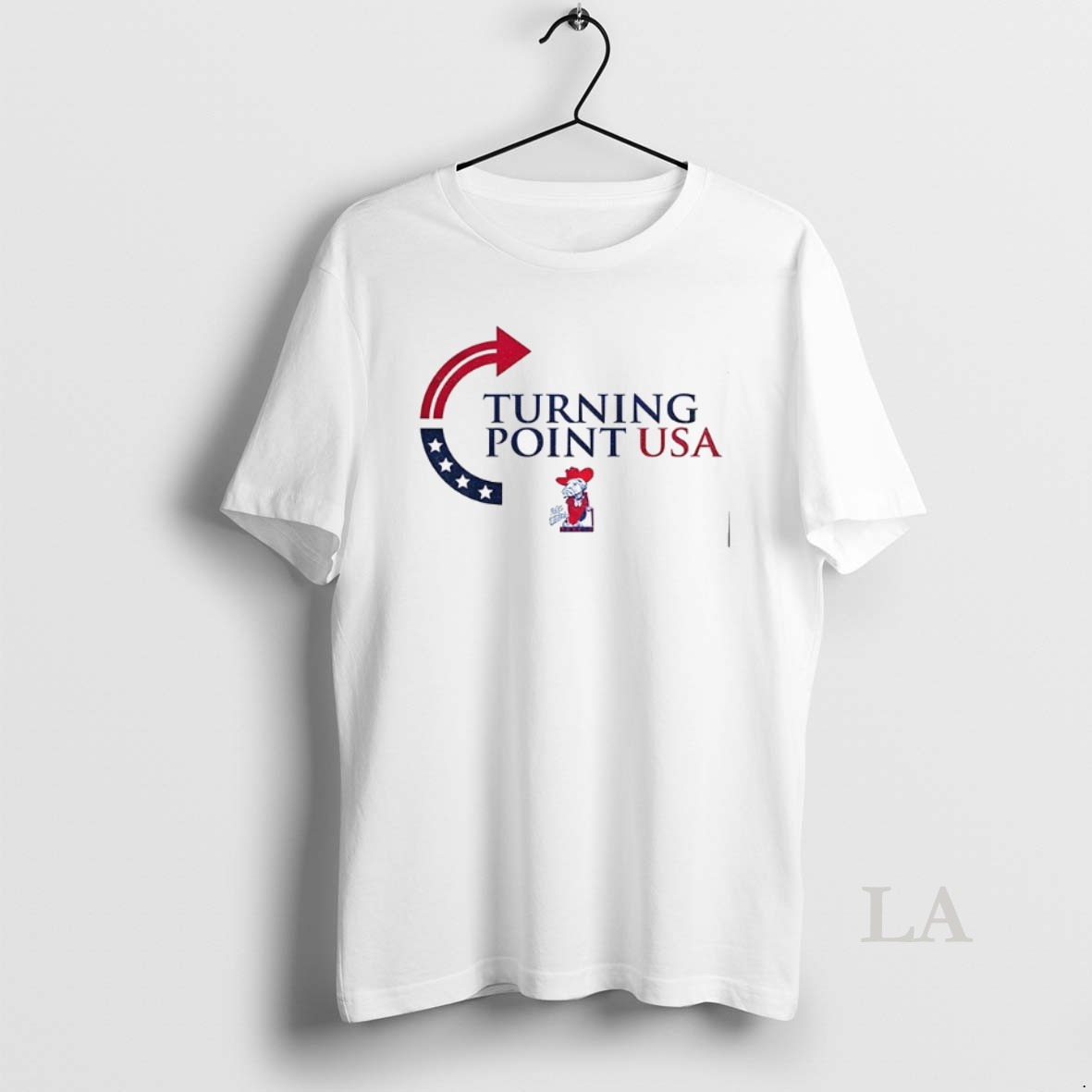 Original Ole Miss Rebels Colonel Reb X Turning Point Usa Shirt