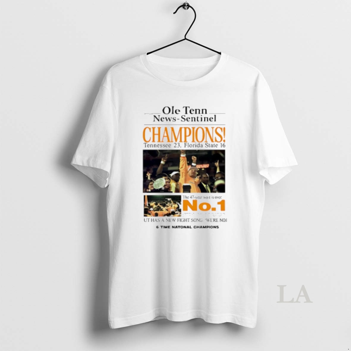 Original Ole Tenn Sentinel Champions Tennessee 23 Florisa State 16 News Shirt