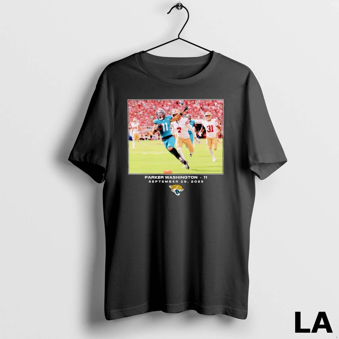 Original Parker Washington Jacksonville Jaguars 2025 Nfl Flash Features Week 4 Ornaments Shirt