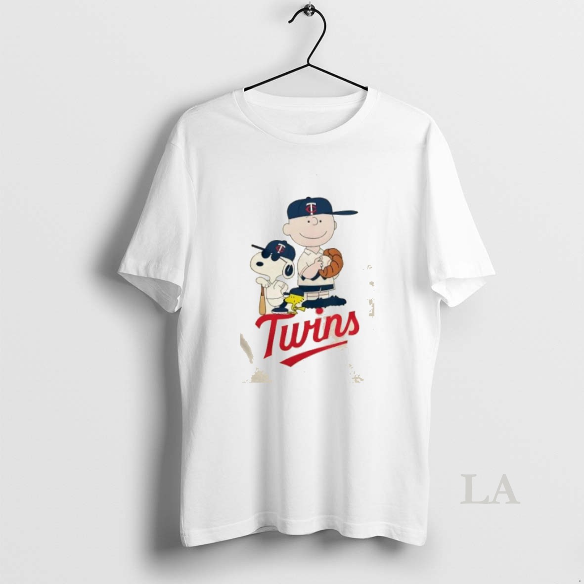 Original Peanuts Characters Snoopy And Charlie Brown X Minnesota Twins Baseball Shirt