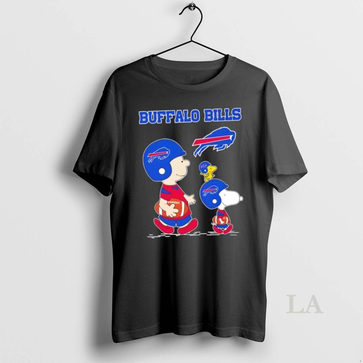 Original Peanuts Snoopy And Charlie Brown X Buffalo Bills Football Shirt
