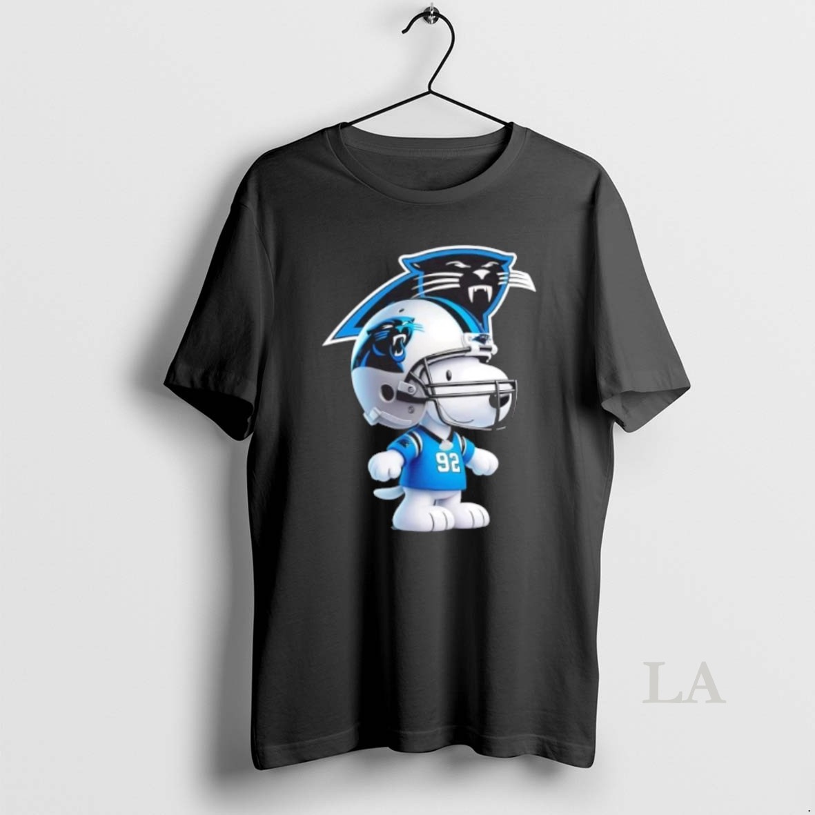 Original Peanuts Snoopy Smiling At Carolina Panthers Football Fans Shirt