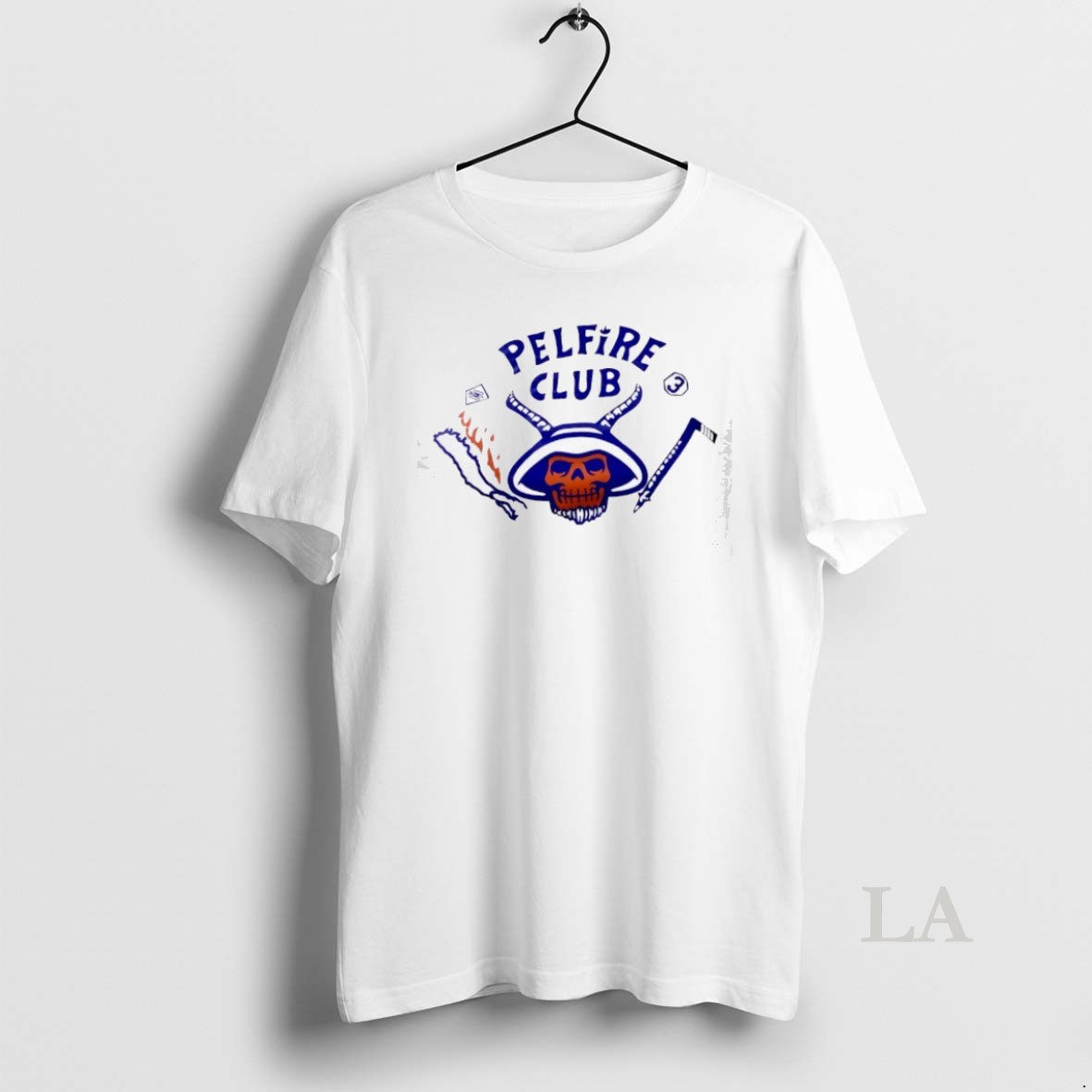 Original Pelfire Club Skull Bridgeport Islanders Hockey Shirt