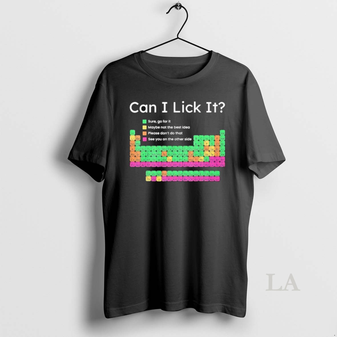 Original Periodic Table Can I Lick It Shirt