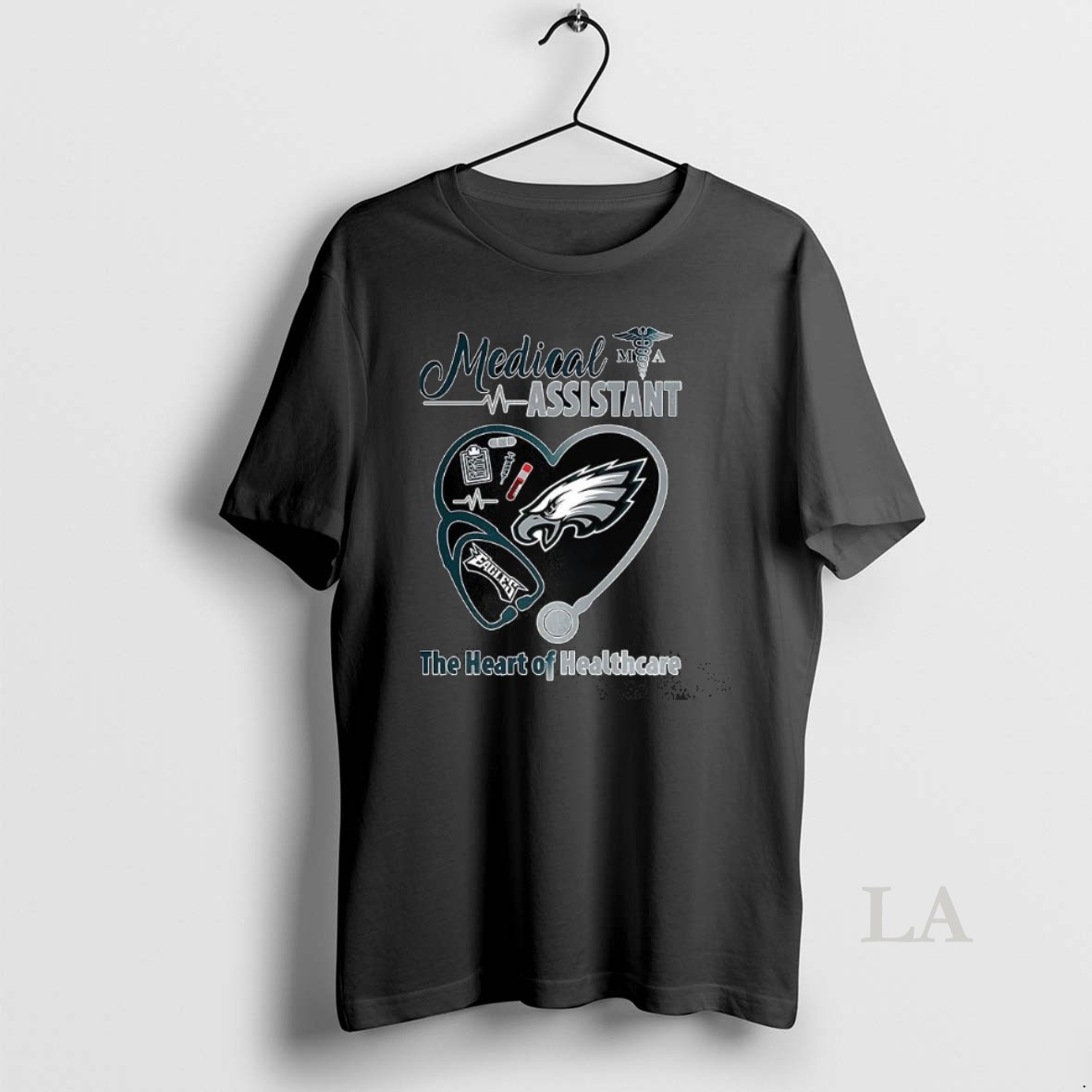 Original Philadelphia Eagles Football Medical Assistant The Heart Of Healthcare Heart Shirt