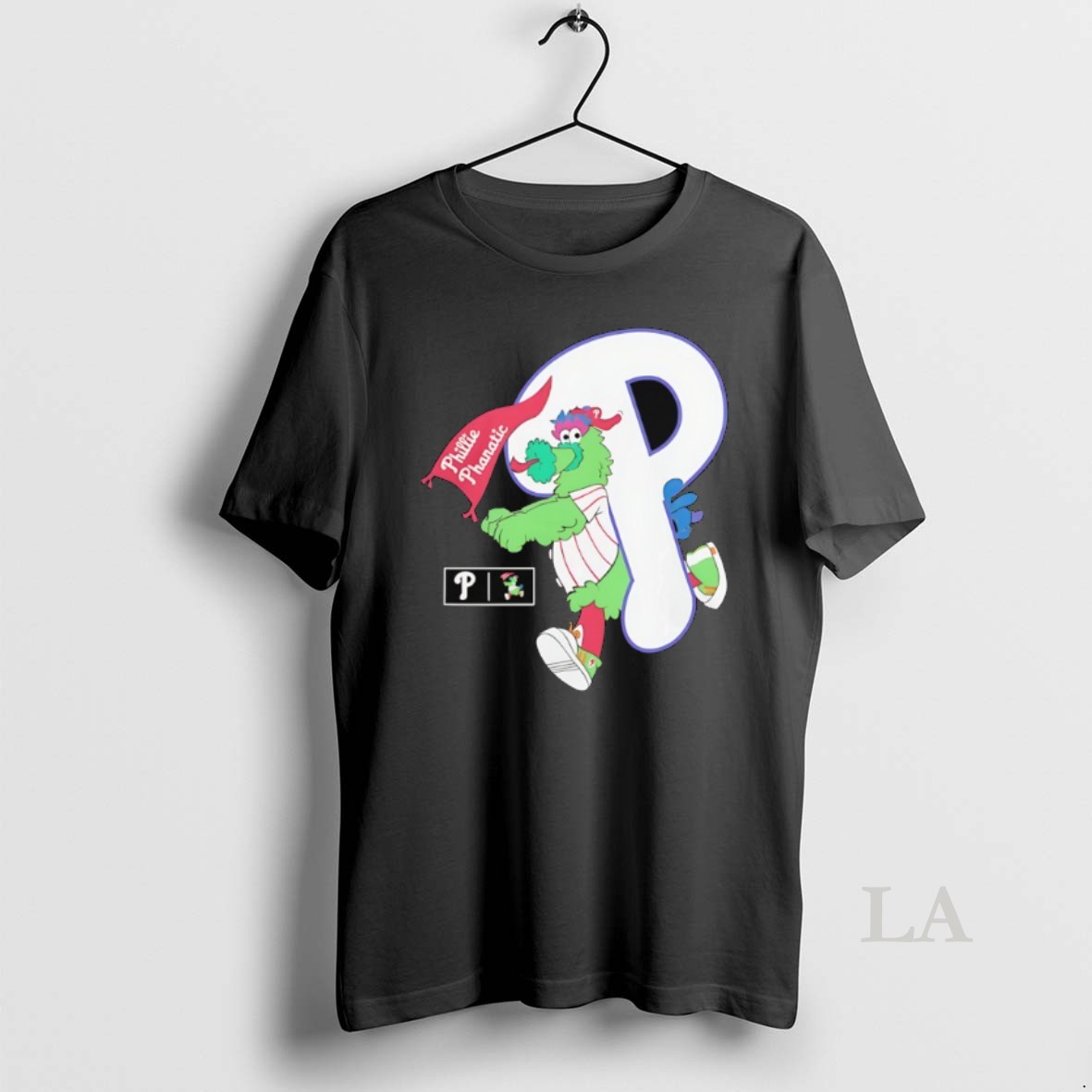 Original Philadelphia Phillies Deceptor Mascot Holding Red Flag Shirt