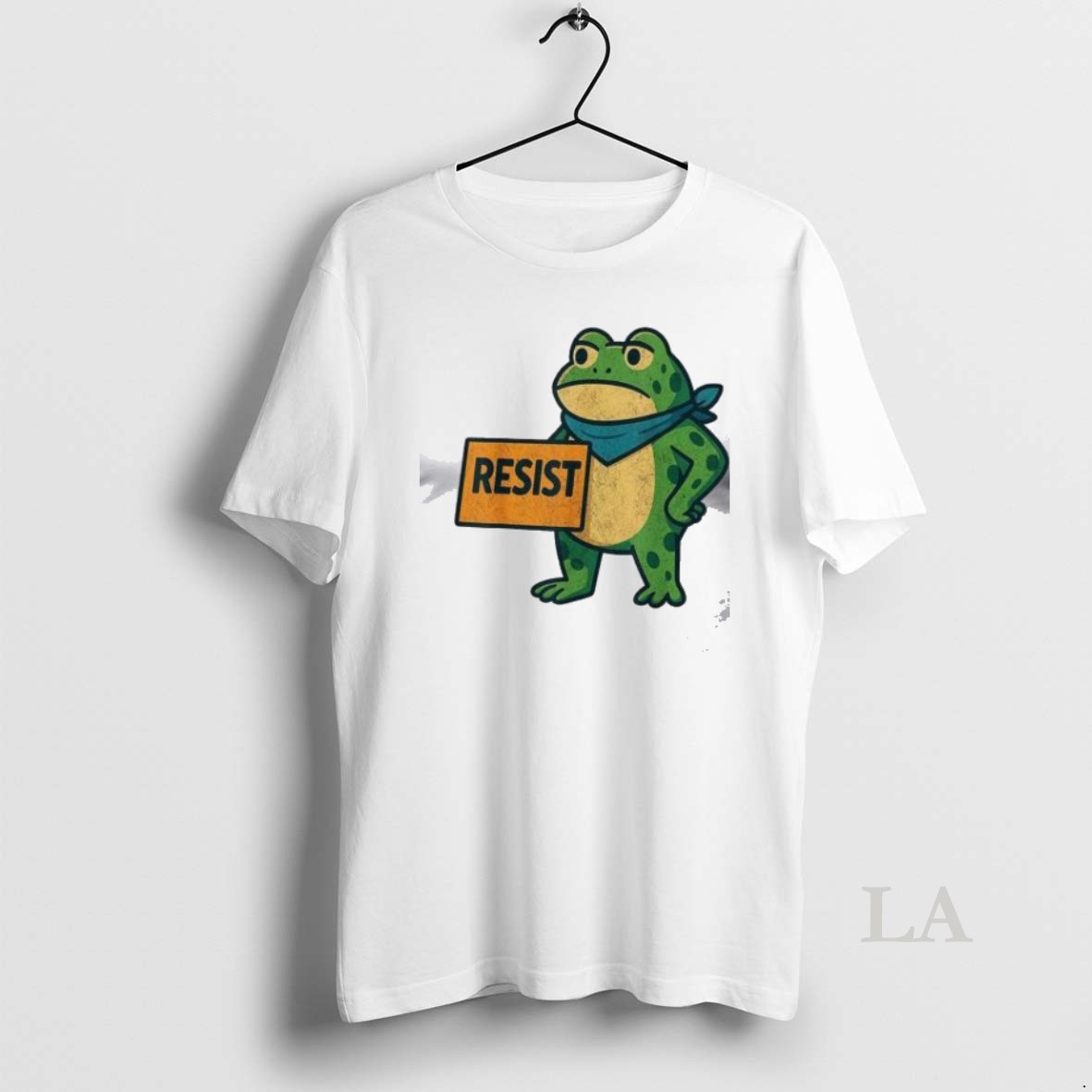 Original Portland Frog Protest Hug Resist Text T Men Shirt