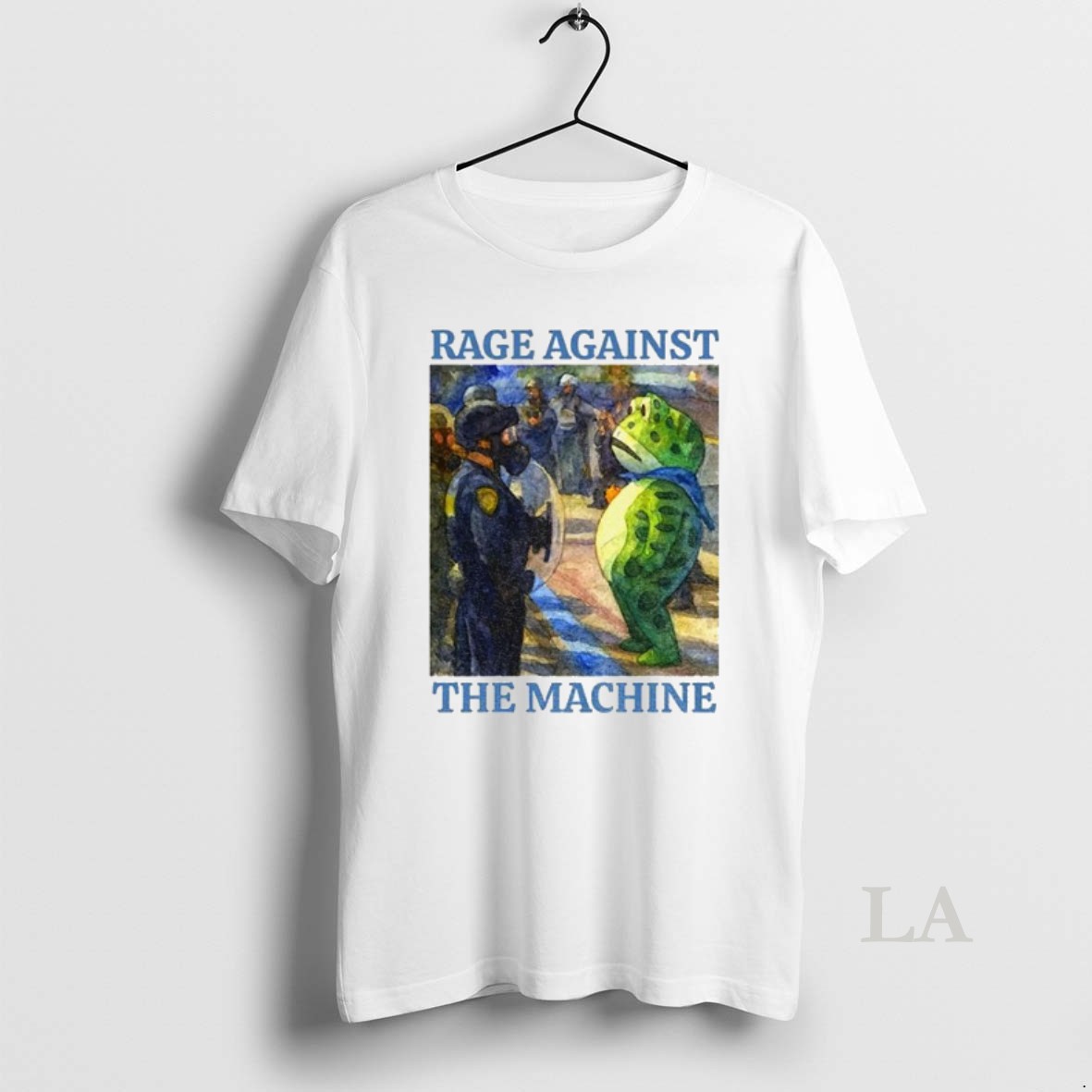 Original Portland Frog Protest Rage Against The Machine Art Political Shirt