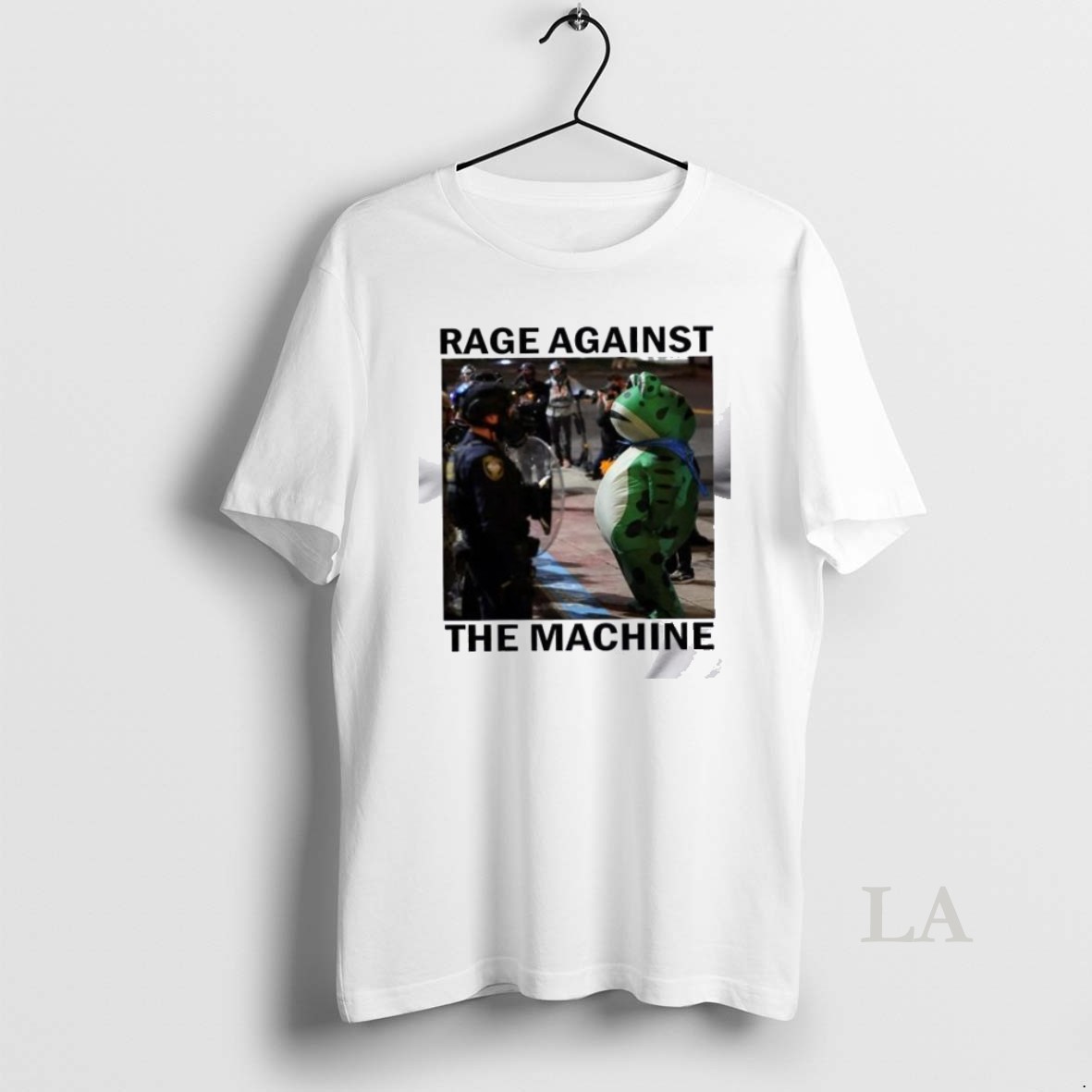 Original Portland Frog Protest Rage Against The Machine T Men Shirt
