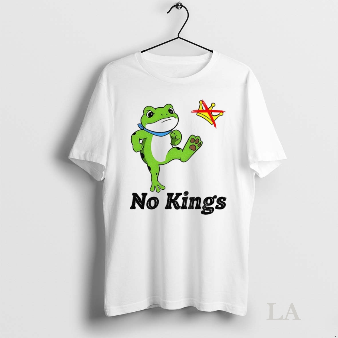 Original Portland Frog Kicks Crown No Kings Anti Trump Political Shirt