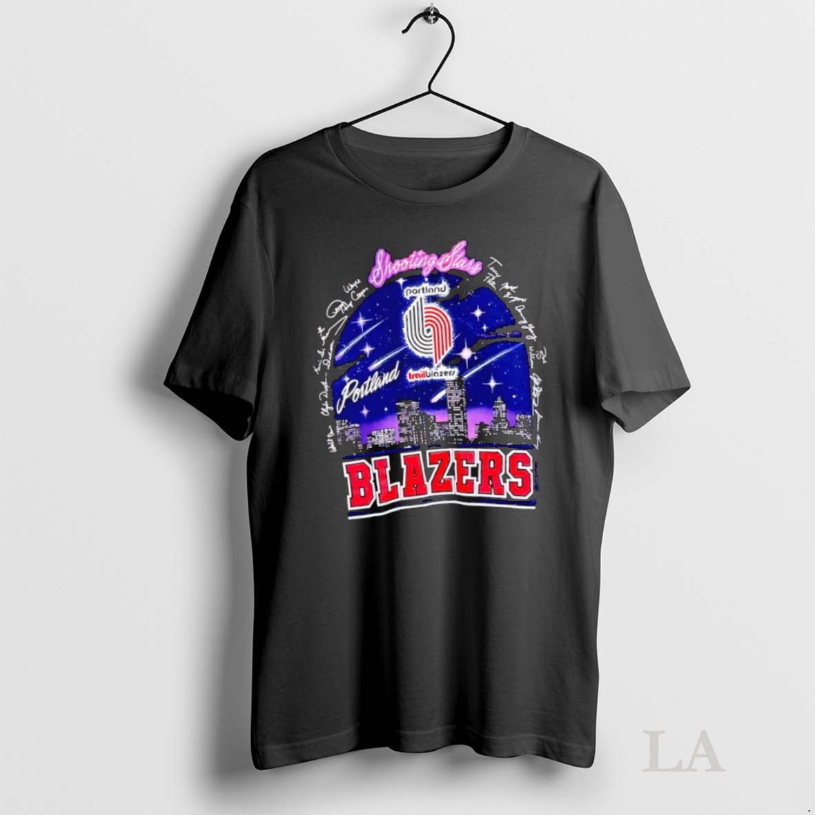 Original Portland Trail Blazers Shooting Stars Portland 1992 Nba Finals Signatures Shirt 2
