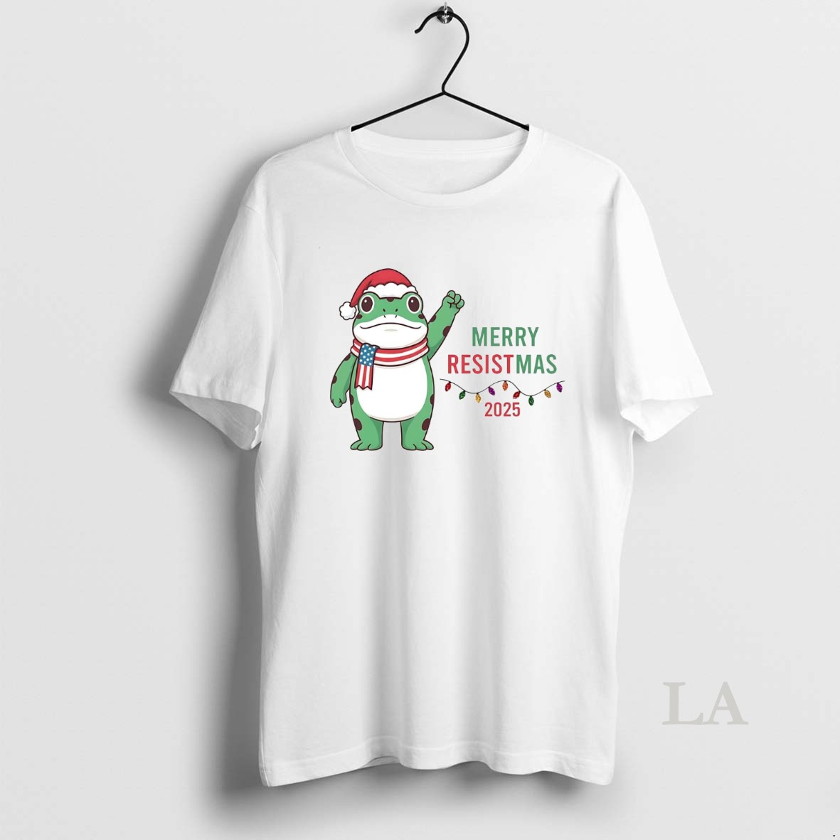 Original Portland Frog Merry Resistmas 2025 Christmas Shirt