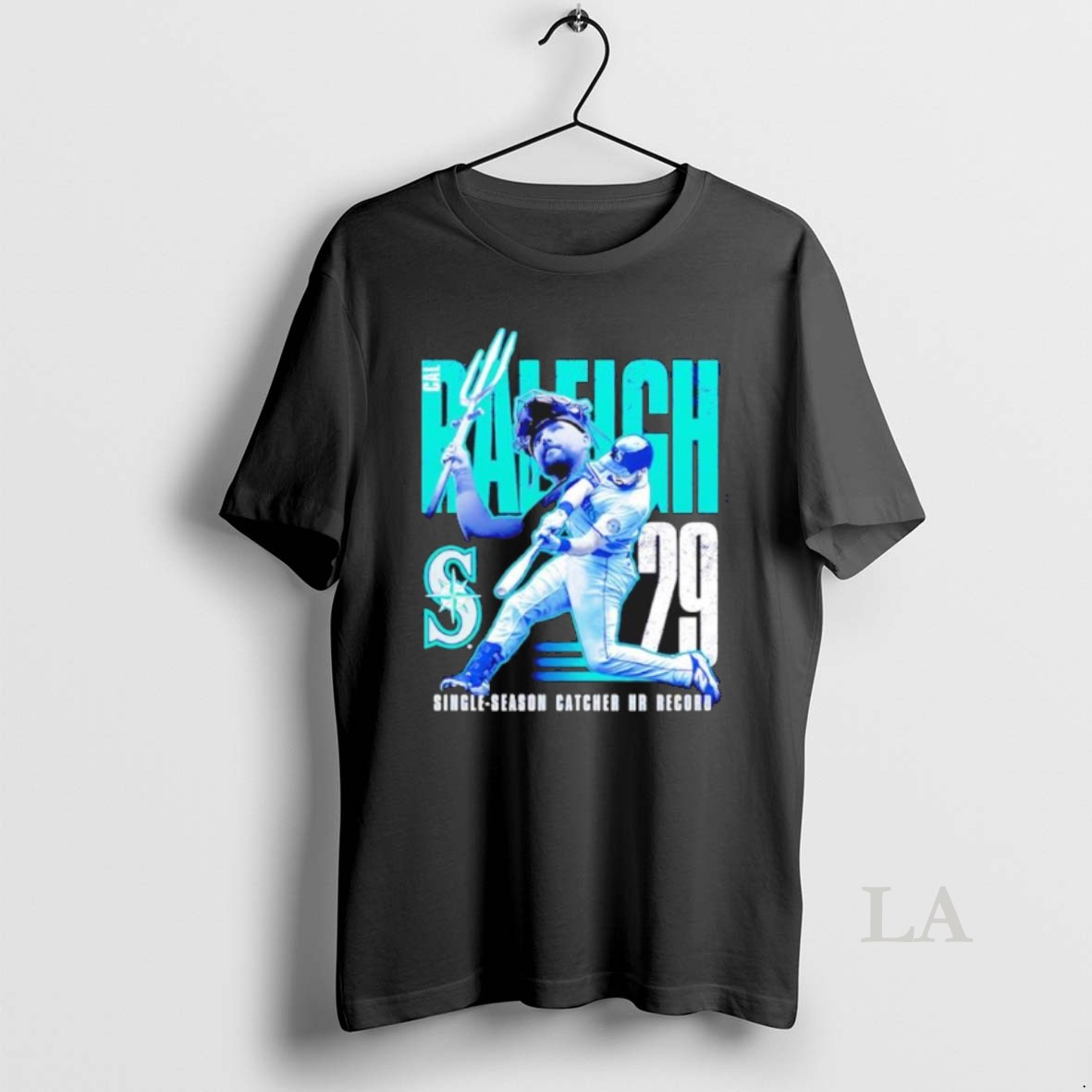 Original Postseason Cal Raleigh Seattle Mariners Catcher Home Run Record Shirt