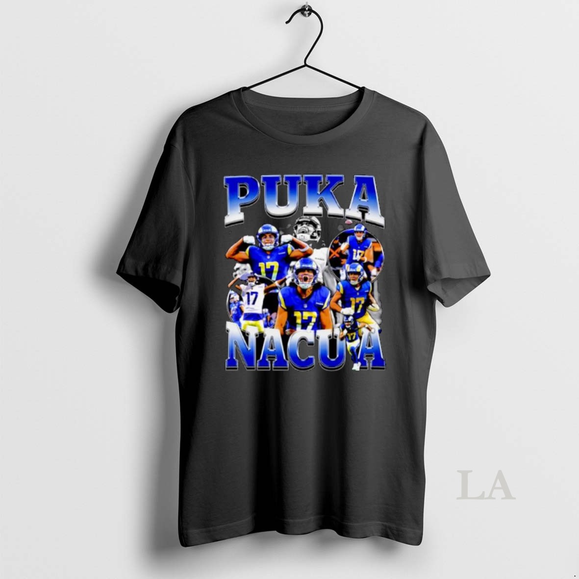 Original Puka Nacua 17 Los Angeles Rams Nfl Graphic Ornaments Shirt