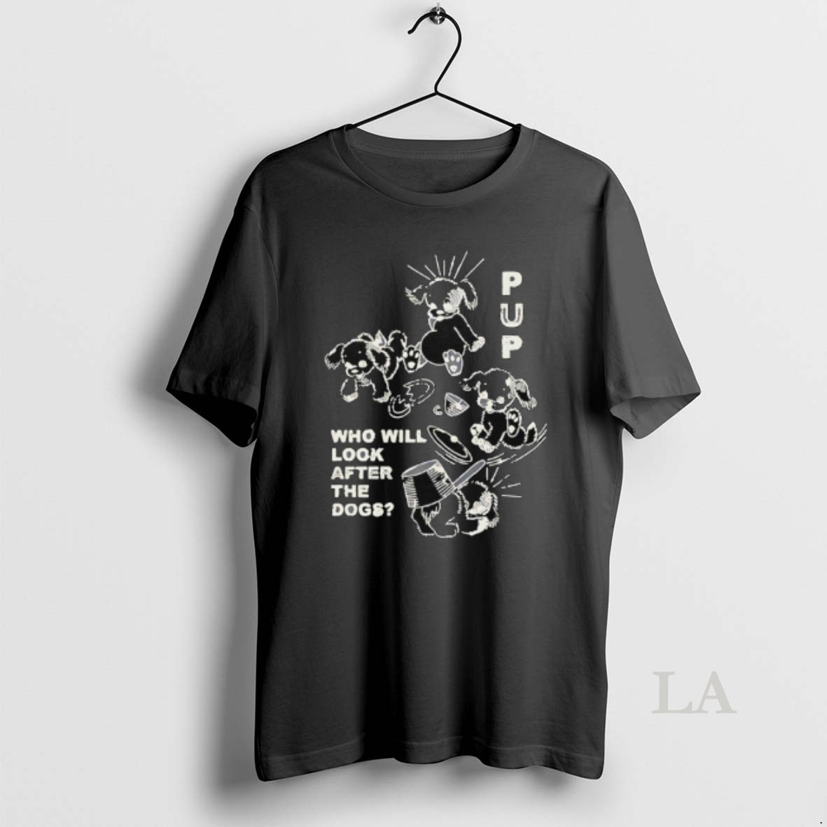 Original Pup The Band Furbaby Frolic Who Will Look After The Dogs Shirt