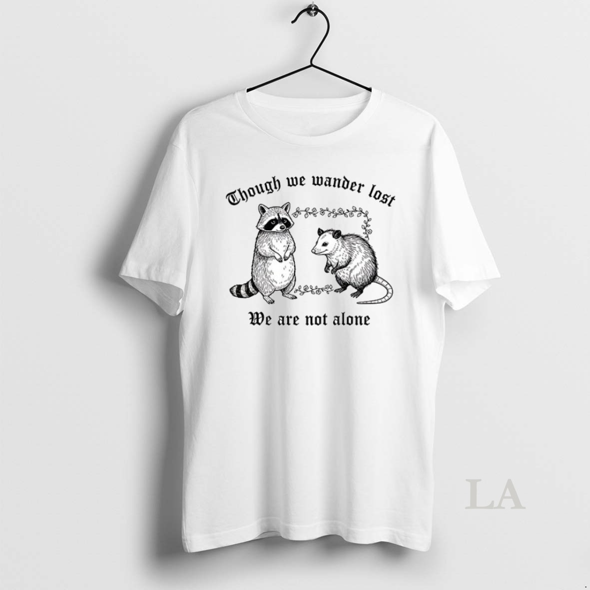 Original Raccoon And Possum Though We Wander Lost We Are Not Alone Ceramic Ceramic And Classic Dad Cap Shirt