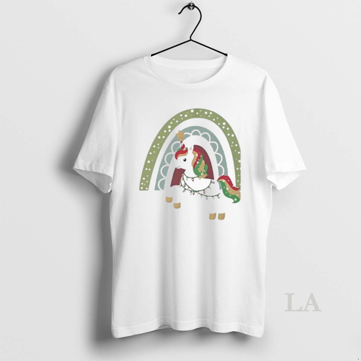 Original Rainbow Lights Unicorn Christmas Shirt
