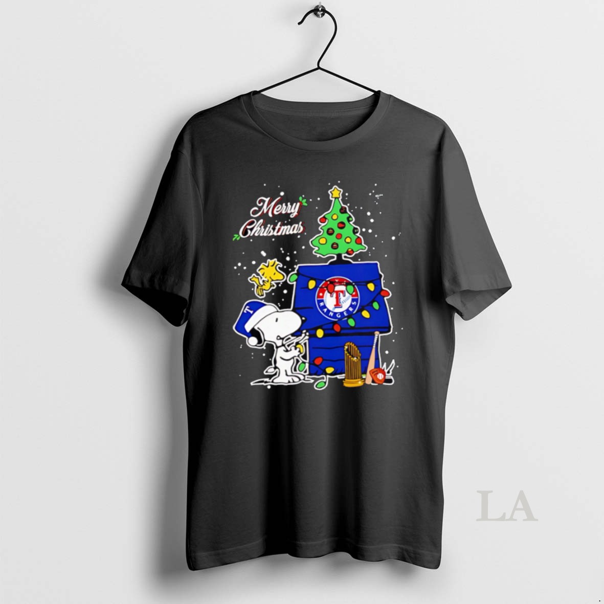 Original Rangers Shop Merry Christmas With Snoopy Baby Texas Rangers Shirt