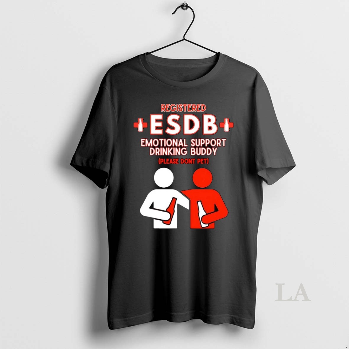 Original Registered Esdb Emotional Support Drinking Buddy Please Dont Pet Shirt